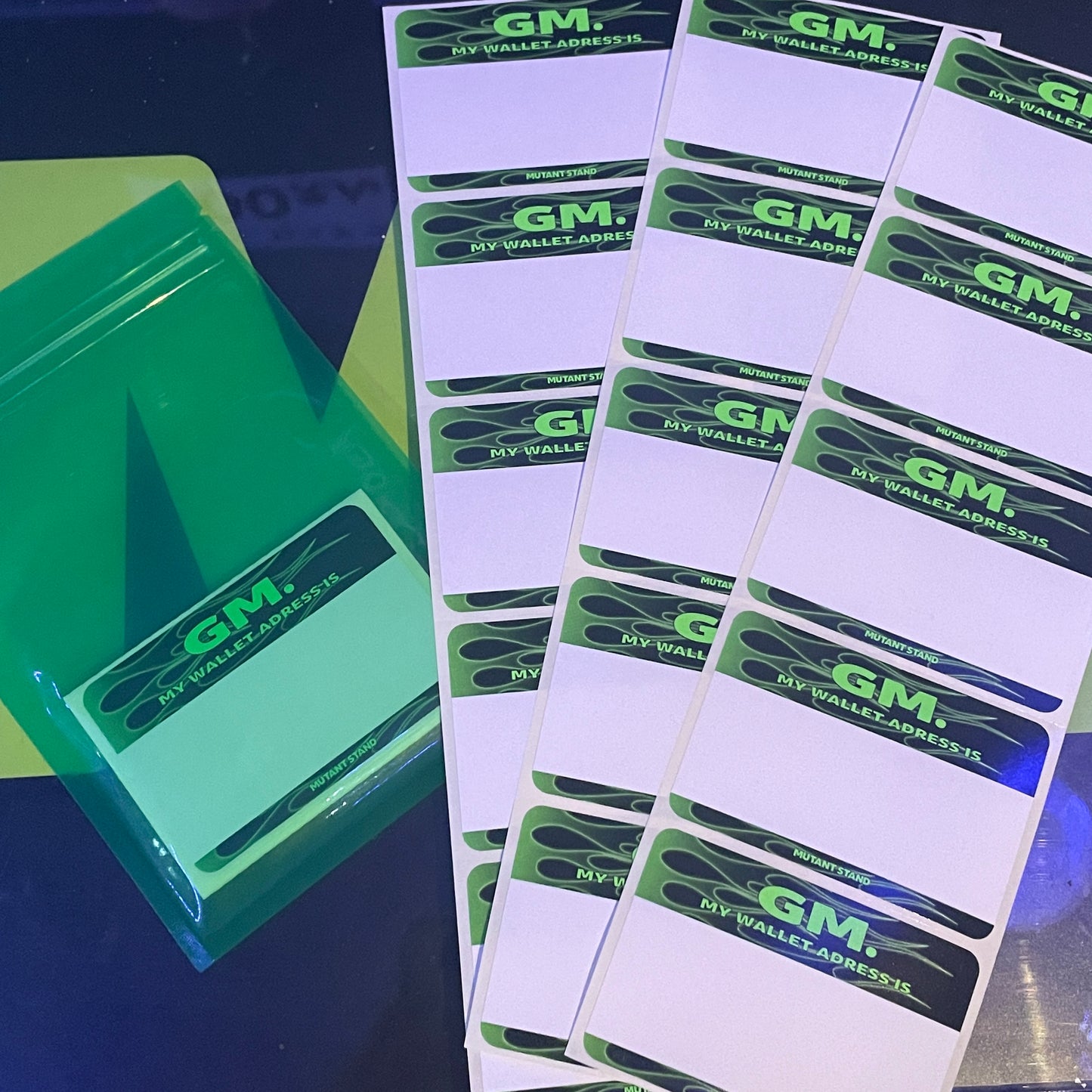 GM my wallet address is sticker