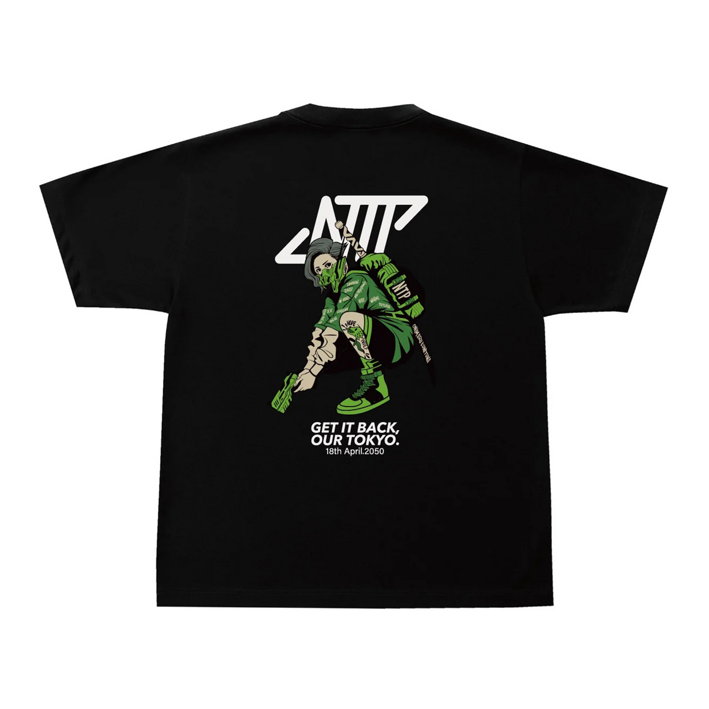 NEO TOKYO PUNKS x ®Label Organic T-Shirt Black