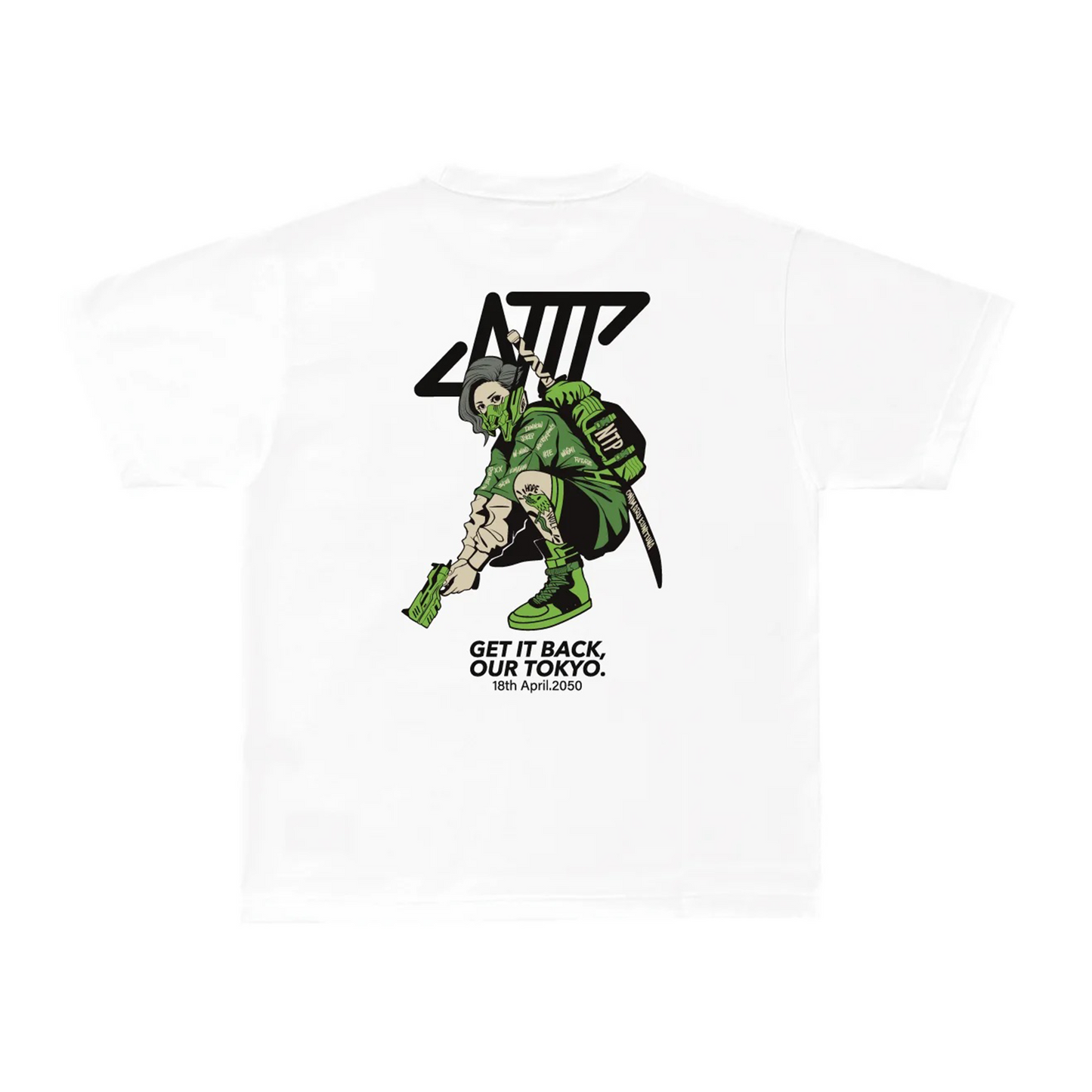 NEO TOKYO PUNKS x ®Label Organic T-Shirt White